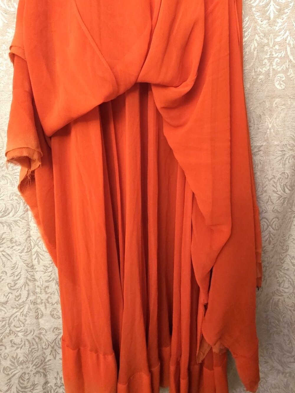 Free People Limited Edition 45 of 50 designer Ryanne ombre paprika chiffon gown - Picture 11 of 11